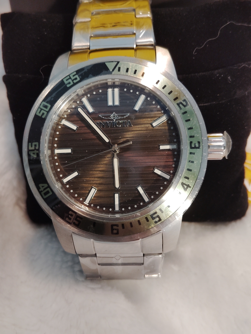 Invicta Specialty Gramercy Stainless Steel Men's Watch - Black Dial 45mm